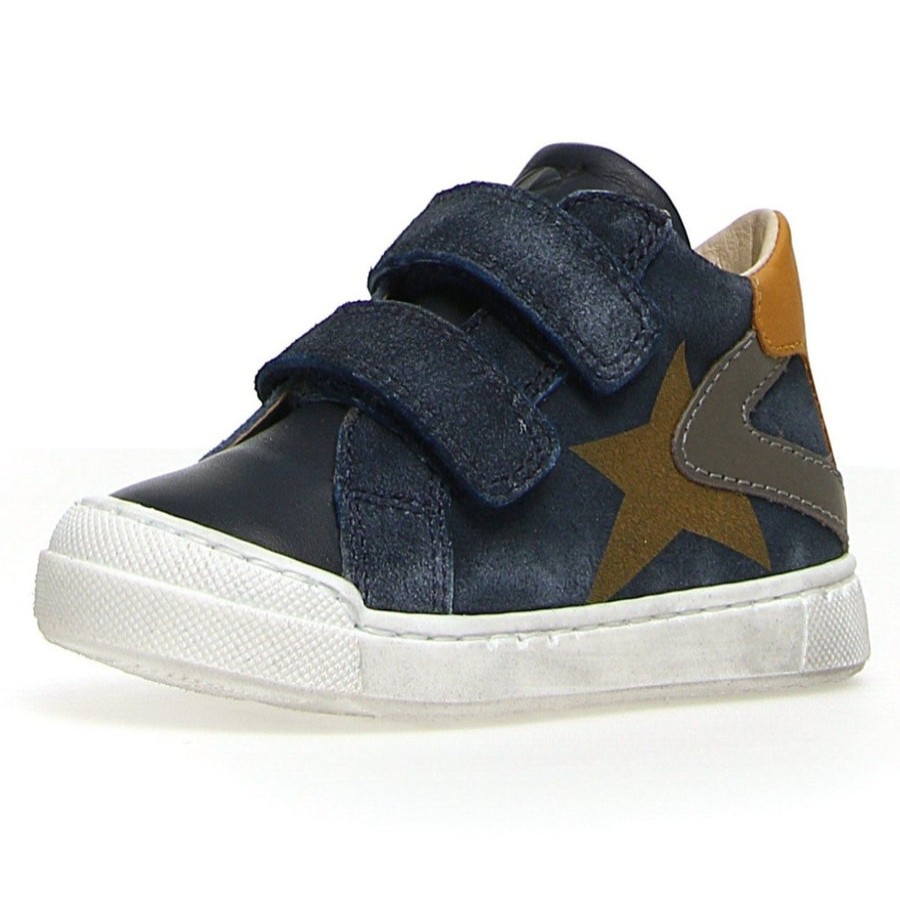 Shoes Naturino Girl'S Casual Shoes | Naturino Girl'S & Boy'S Veda Vl Nappa/Cr. Delave Sneakers - Navy/Blue