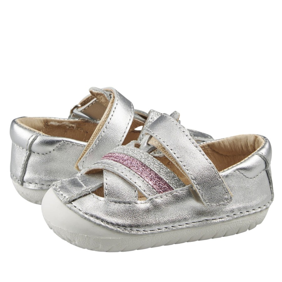 Shoes Old Soles Girl'S Casual Shoes | Old Soles Girl'S 4077 Tri Pave Shoes - Silver/Glam Argent/Glam Pink/Silver