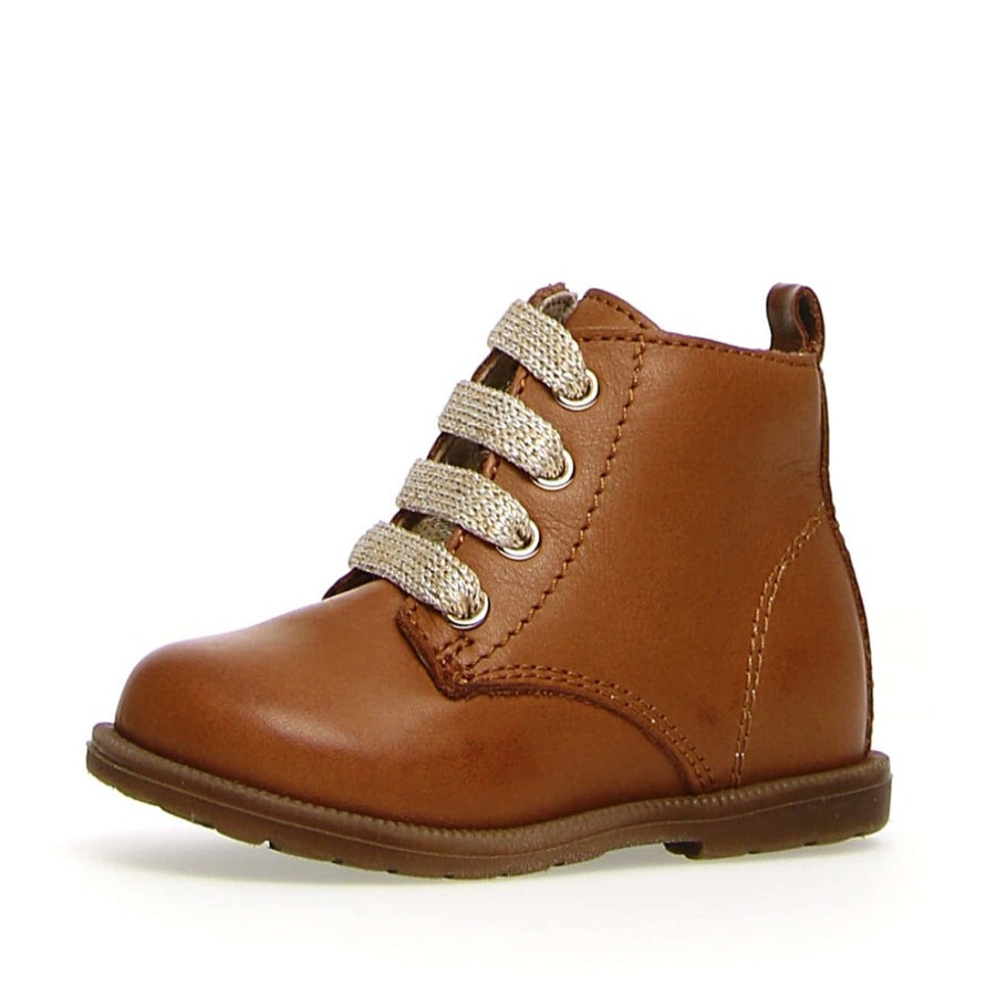 Shoes Naturino Girl'S Boots | Naturino Falcotto Girl'S Robin Spazz Shoes, Cognac Lace Lurex