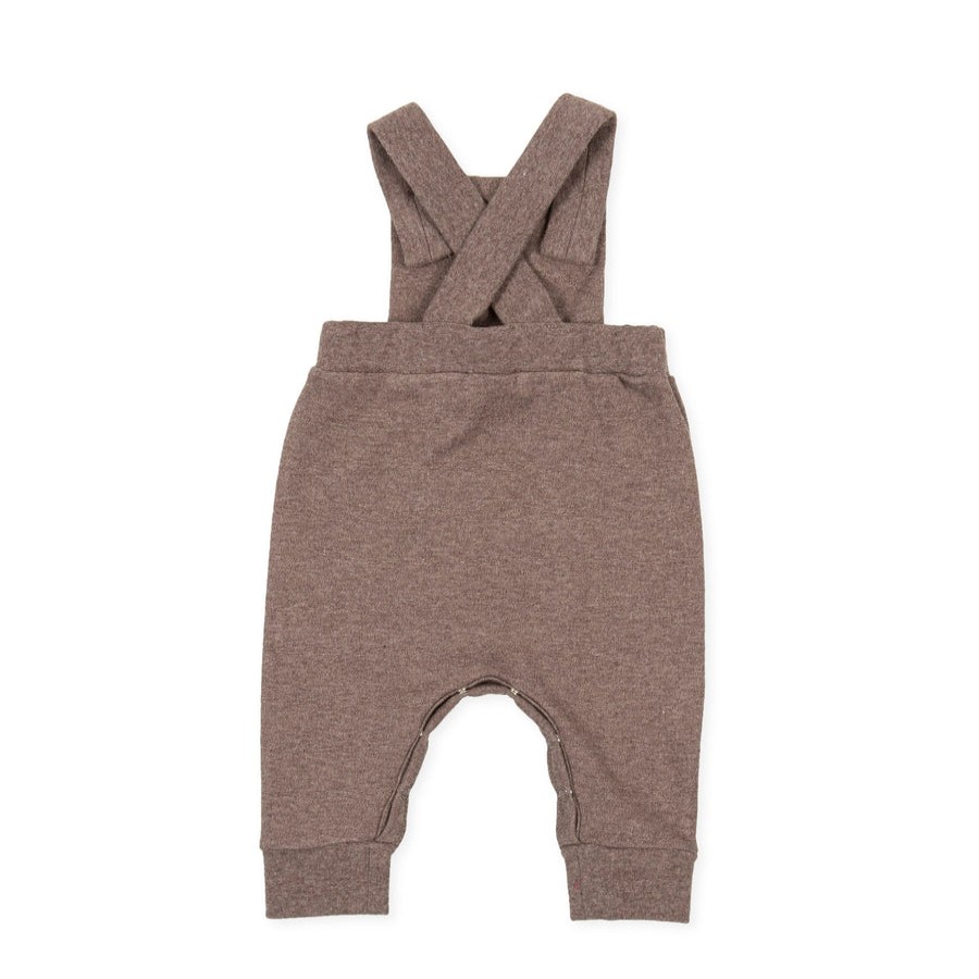 Clothes Tutto Piccolo | Tutto Piccolo 9391 Peto Interlock Dungaree -Taupe