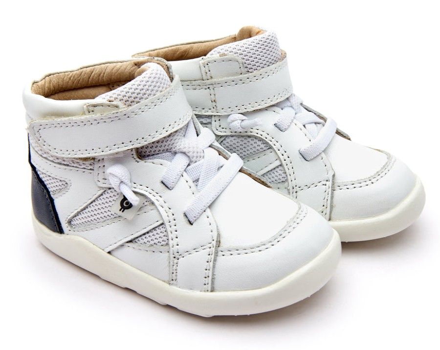 Shoes Old Soles Boy'S Casual Shoes | Old Soles Boy'S & Girl'S 8002 High Ground Sneakers - Snow/Navy