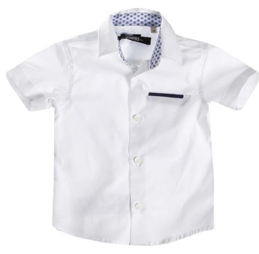 Clothes Attic 21 | Attic 21 Short Sleeve Hsh4212 Dress Shirt - Off White