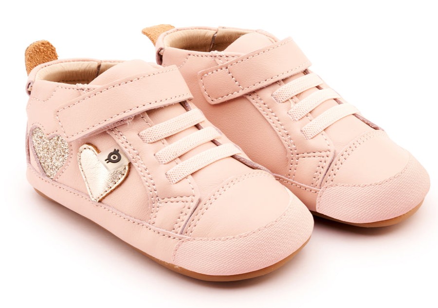 Shoes Old Soles Girl'S Casual Shoes | Old Soles Girl'S 0072Rt Harper Casual Shoes - Powder Pink / Gold / Glam Gold