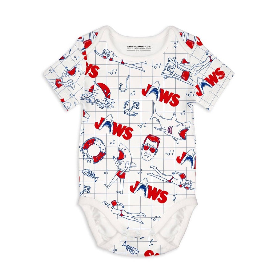 Clothes Just Shoes for Kids | Sleep No More Jaws Organic Baby Bodysuit