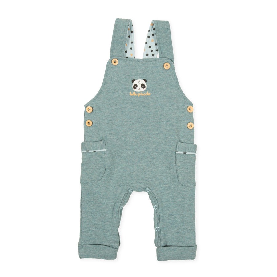 Clothes Tutto Piccolo | Tutto Piccolo 9405 Peto Felpa Dungaree - See Green