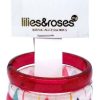 Accessories Lilies & Roses NY | Lilies & Roses Ny Fuchsia Glitter, Fuchsia, Multi Shape Print 3-Pack Bracelet