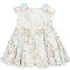 Clothes Tutto Piccolo | Tutto Piccolo Teal Pastel Floral Dress - Ceramic