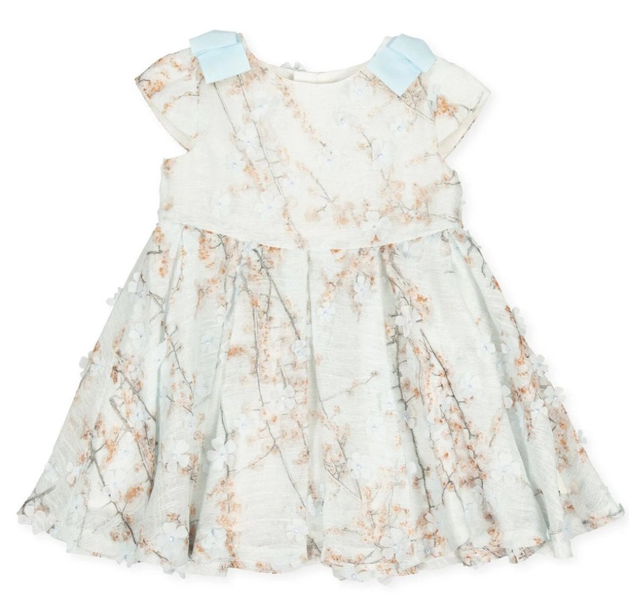 Clothes Tutto Piccolo | Tutto Piccolo Teal Pastel Floral Dress - Ceramic