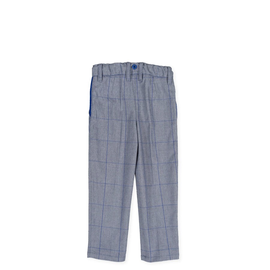 Clothes Tutto Piccolo | Tutto Piccolo 9132 Pantalon Jacquard Ea Trousers - Electric Blue