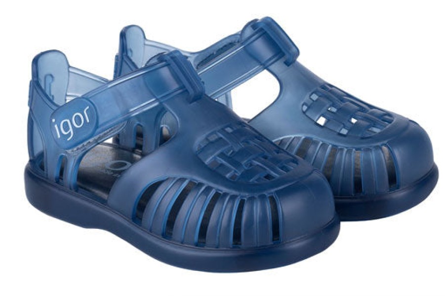 Shoes Igor Girl'S Sandals | Igor S10233 Girl'S And Boy'S Tobby Sandal - Navy