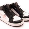 Shoes Old Soles Girl'S Casual Shoes | Old Soles Girl'S 1007 Team-Star Casual Shoes - Snow / Powder Pink / Black / White Black Sole