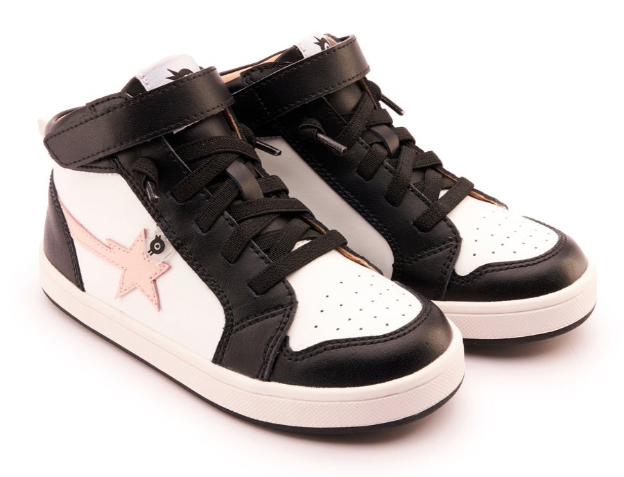 Shoes Old Soles Girl'S Casual Shoes | Old Soles Girl'S 1007 Team-Star Casual Shoes - Snow / Powder Pink / Black / White Black Sole