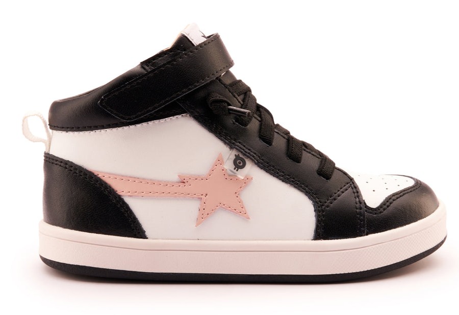 Shoes Old Soles Girl'S Casual Shoes | Old Soles Girl'S 1007 Team-Star Casual Shoes - Snow / Powder Pink / Black / White Black Sole