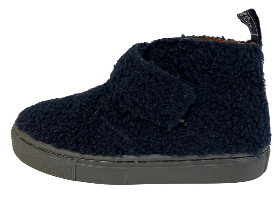 Shoes Atlanta Mocassin Boy'S Boots | Atlanta Mocassin Boy'S & Girl'S Fuzzy Bootie, Navy