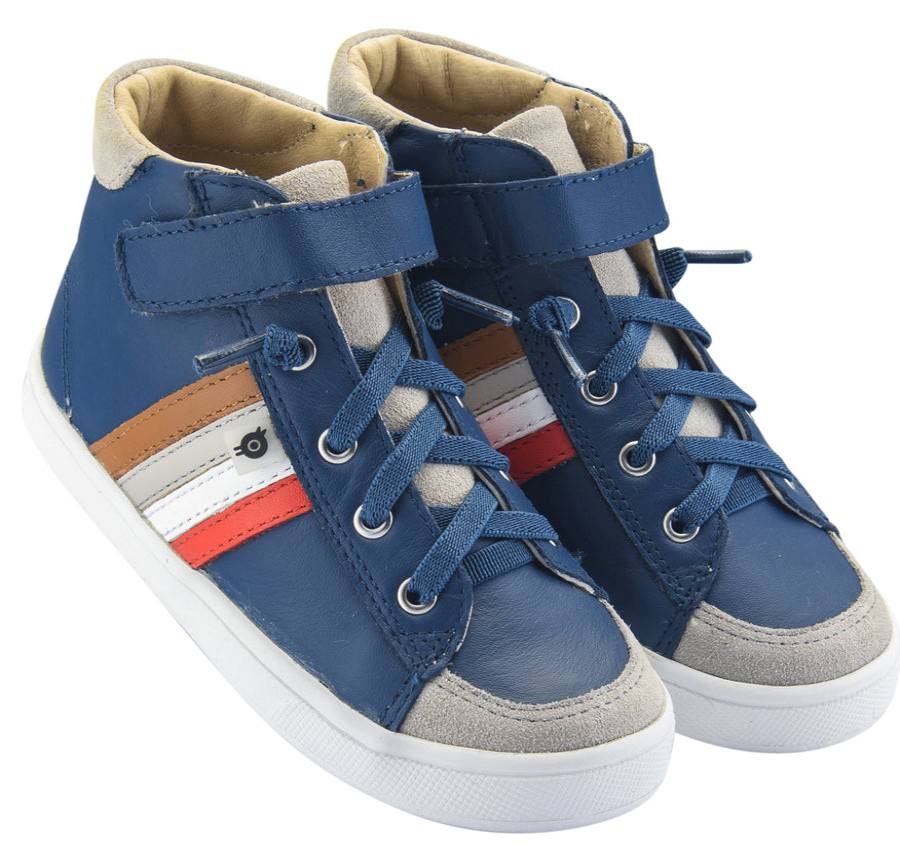 Shoes Old Soles Boy'S Casual Shoes | Old Soles Boy'S High Top Rb, Jeans/Bright Red/Snow