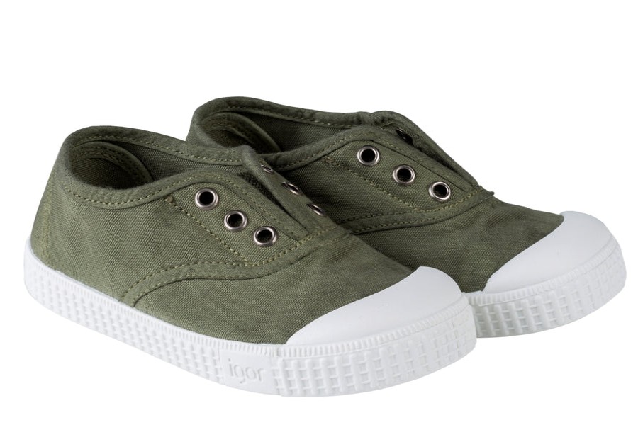 Shoes Igor Boy'S Casual Shoes | Igor S10161 Berri Canvas Shoes - Kaki