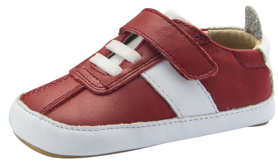 Shoes Old Soles Boy'S Casual Shoes | Old Soles Boy'S Vintage Baby Flexible Rubber First Walker Sneakers, Red