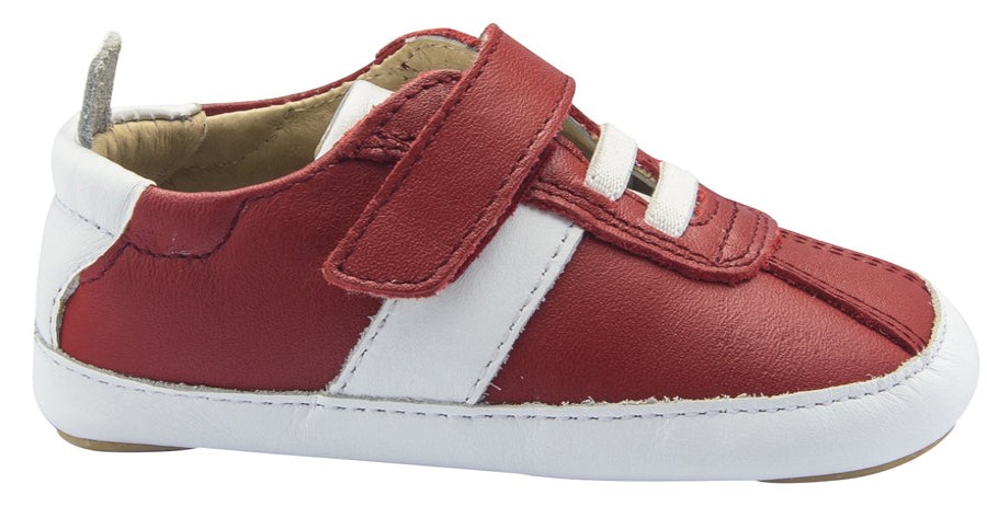 Shoes Old Soles Boy'S Casual Shoes | Old Soles Boy'S Vintage Baby Flexible Rubber First Walker Sneakers, Red