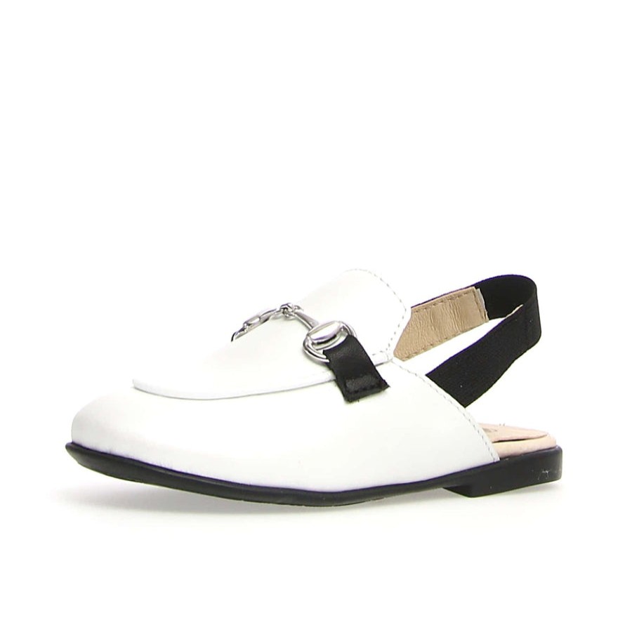 Shoes Naturino Girl'S Sandals | Naturino Girl'S Mestre Sling Backs - White/Black