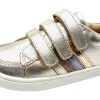 Shoes Old Soles Boy'S Casual Shoes | Old Soles Girl'S And Boy'S 6127 Sneaky Markert Leather Sneakers - Titanium/Gold Pebble/Rich Silver/Glam Choc/Gold