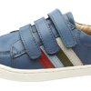 Shoes Old Soles Boy'S Casual Shoes | Old Soles Boy'S 6127 Sneaky Markert Leather Sneakers - Petrol/Gris/Militare/Dusty Blue/Red