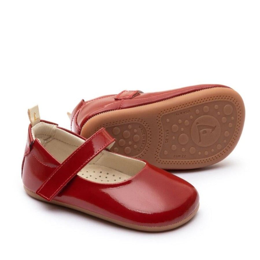 Shoes Tip Toey Joey Girl'S Casual Shoes | Tip Toey Joey Girl'S Dolly Mary Jane Shoes, Patent Red