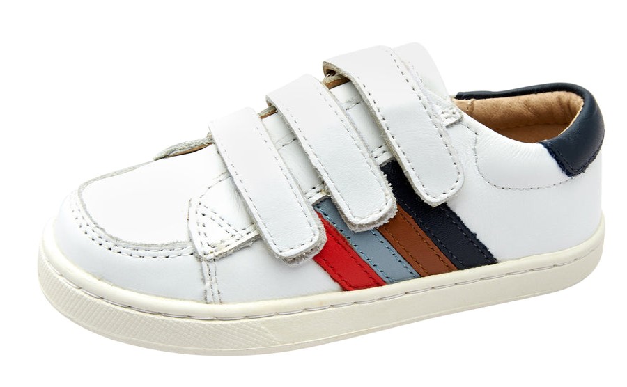 Shoes Old Soles Boy'S Casual Shoes | Old Soles Boy'S And Girl'S 6127 Sneaky Markert Leather Sneakers - Snow/Navy/Tan/Dusty Blue/Bright Red