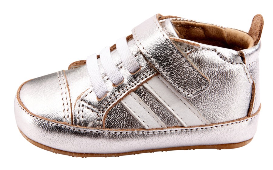 Shoes Old Soles Boy'S Casual Shoes | Old Soles Boy'S & Girl'S 066R High Roller Shoes - Silver/Snow