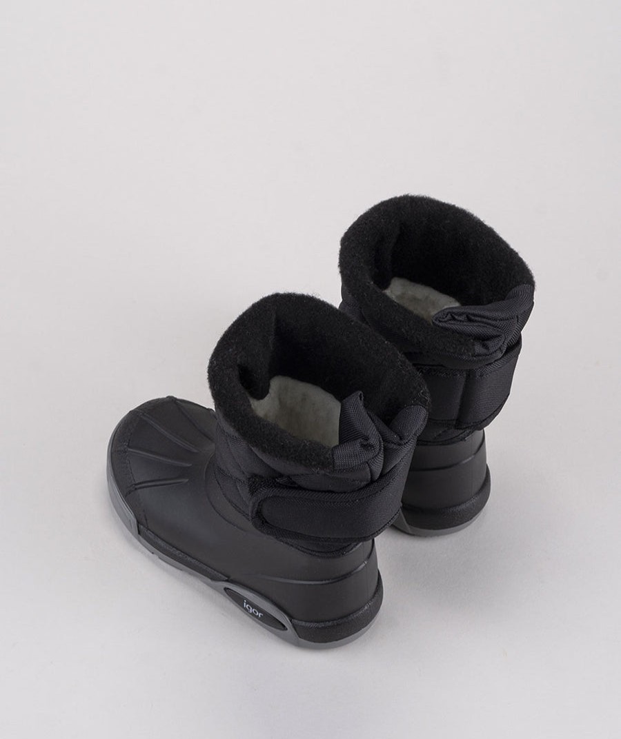 Shoes Igor Girl'S Boots | Igor Boy'S & Girl'S Topo Ski Nylon Snow Boot, Black