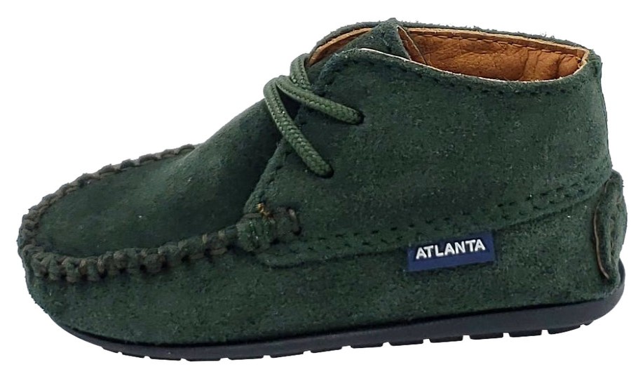 Shoes Atlanta Mocassin Boy'S Casual Shoes | Atlanta Mocassin Girl'S And Boy'S Suede Booties, Hunter Green