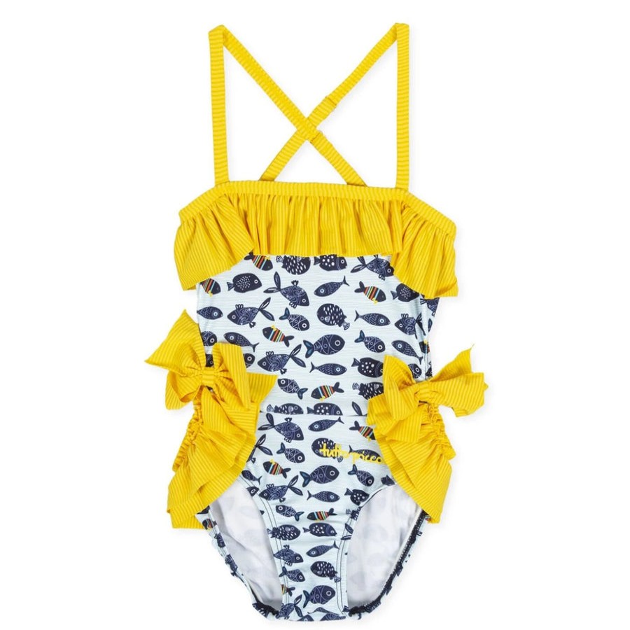 Clothes Tutto Piccolo | Tutto Piccolo Fish Swimsuit - Turquiose