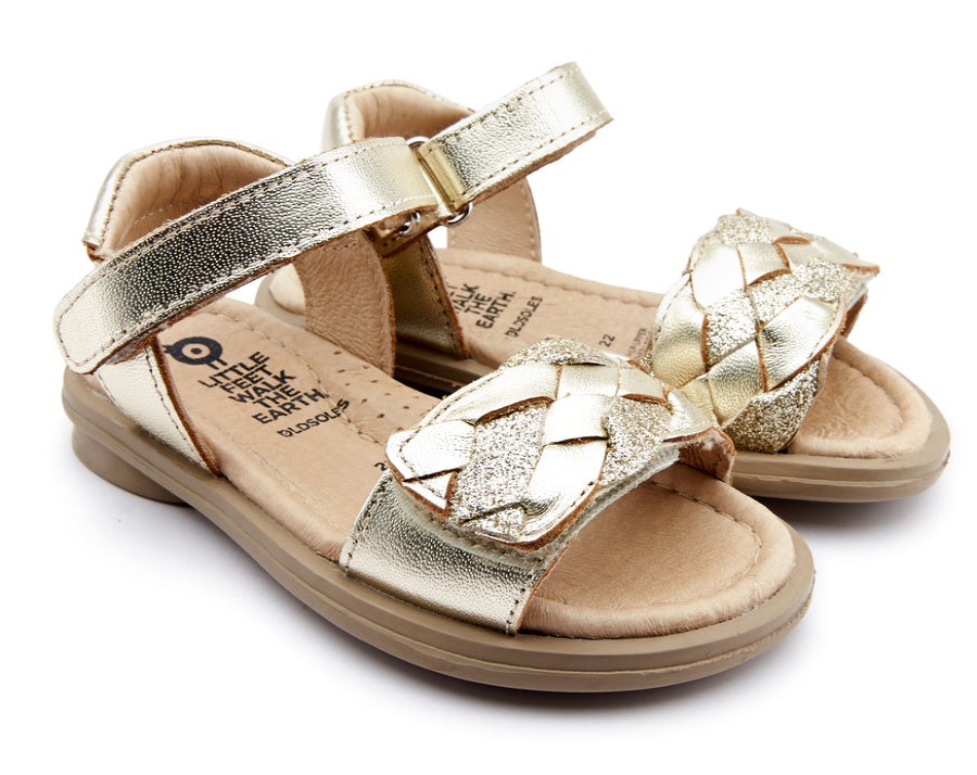 Shoes Old Soles Girl'S Sandals | Old Soles 551 Girl'S Harlequin Sandal, Gold/Glam Gold