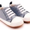 Shoes Old Soles Girl'S Casual Shoes | Old Soles Girl'S And Boy'S 106Rt Eazy Jogger Casual Shoes - Indigo / Snow