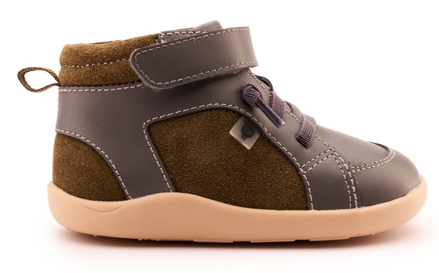 Shoes Old Soles Boy'S Casual Shoes | Old Soles Boy'S 8039 Woodford Casual Shoes - Militare Suede / Grey