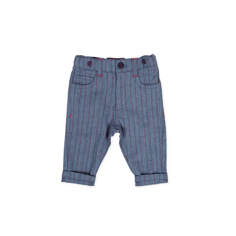 Clothes Tutto Piccolo | Tutto Piccolo 9116 Pantalon Espiga Trousers - Navy Blue