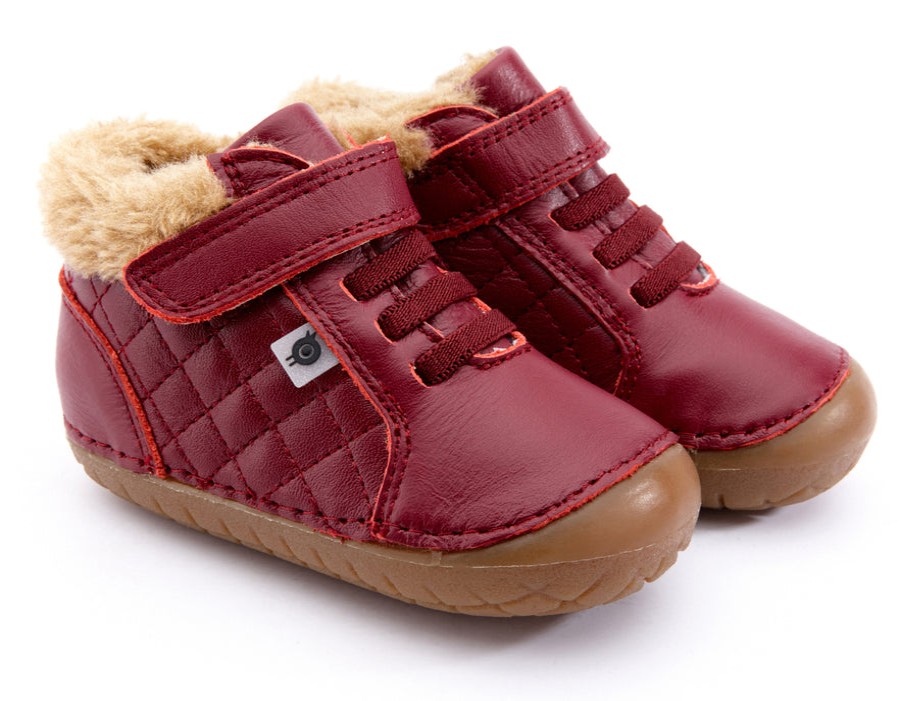 Shoes Old Soles Boy'S Casual Shoes | Old Soles Boy'S & Girl'S 4070 Flake Pave Sneaker Booties - Burgundy