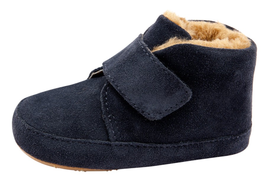 Shoes Old Soles Boy'S Casual Shoes | Old Soles Boy'S & Girl'S 0044R Shloofy Sneaker Booties - Navy Suede