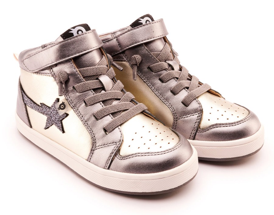 Shoes Old Soles Girl'S Casual Shoes | Old Soles Girl'S 1007 Team-Star Casual Shoes - Titanium / Glam Gunmetal