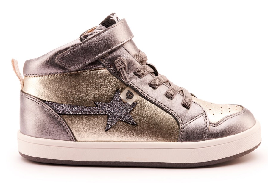 Shoes Old Soles Girl'S Casual Shoes | Old Soles Girl'S 1007 Team-Star Casual Shoes - Titanium / Glam Gunmetal