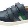 Shoes Old Soles Boy'S Casual Shoes | Old Soles Boy'S 6127 Sneaky Markert Leather Sneakers - Navy/Neon Green/Gris/Petrol/Grey