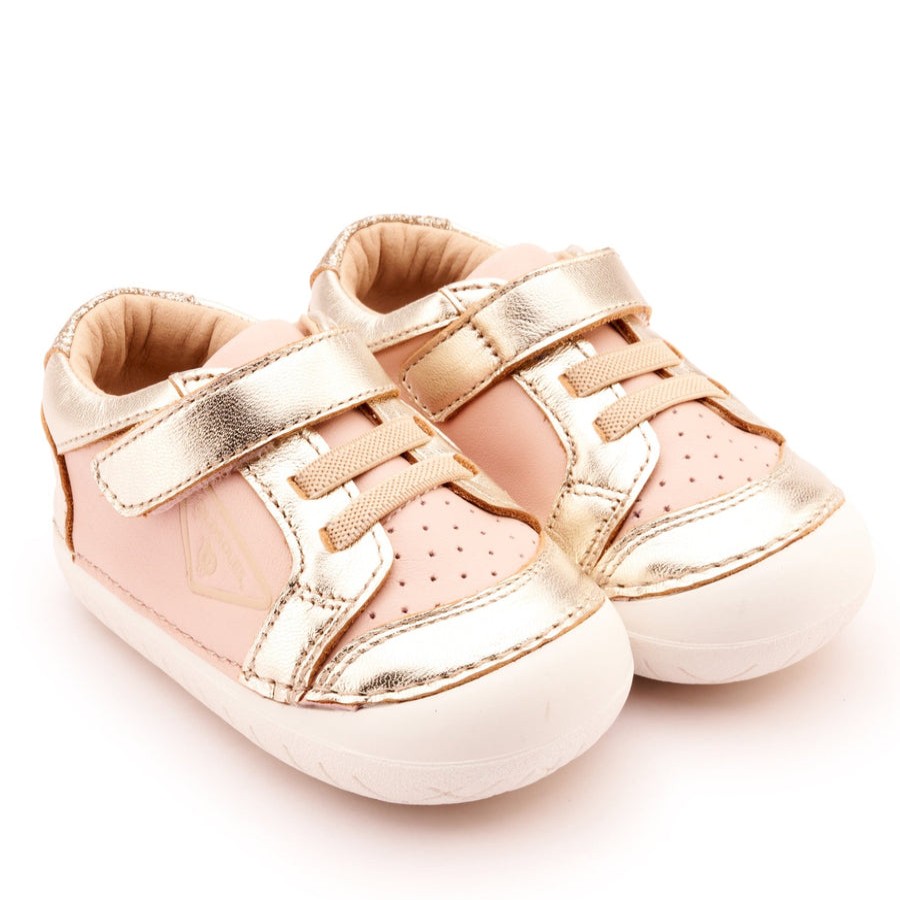 Shoes Old Soles Girl'S Casual Shoes | Old Soles Girl'S 4094 Badge Pave Casual Shoes - Powder Pink / Gold / Glam Gold