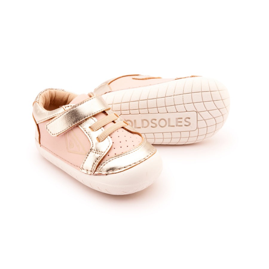 Shoes Old Soles Girl'S Casual Shoes | Old Soles Girl'S 4094 Badge Pave Casual Shoes - Powder Pink / Gold / Glam Gold