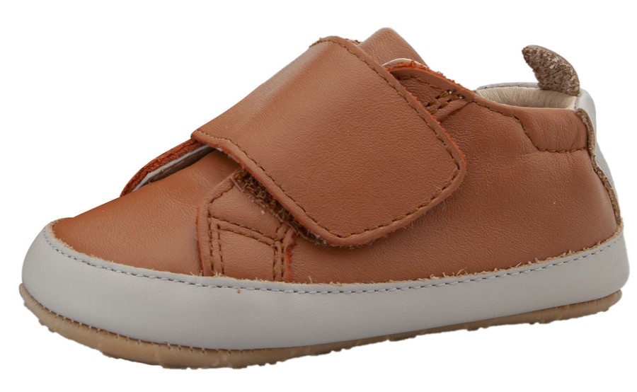 Shoes Old Soles Boy'S Casual Shoes | Old Soles Girl'S & Boy'S Wendle Hook And Loop Closure Sneakers - Tan/Gris