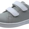 Shoes My Brooklyn Boy'S Casual Shoes | My Brooklyn The Original Boy'S And Girl'S Sneaker In Grey With White Double Straps