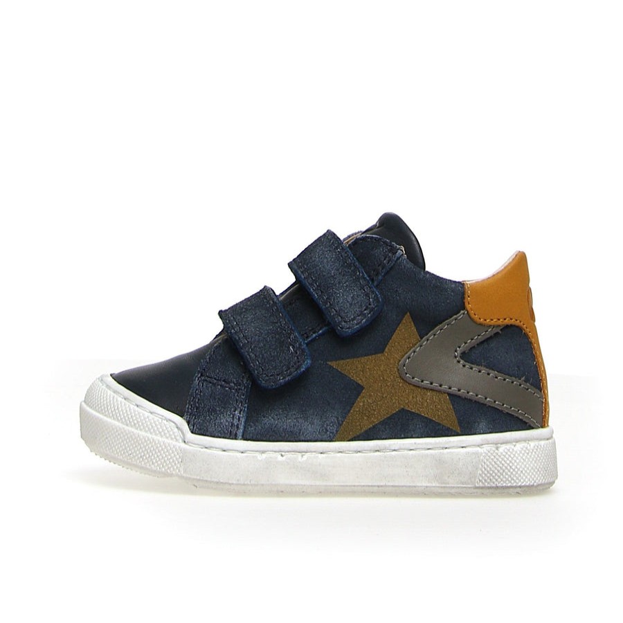 Shoes Naturino Boy'S Casual Shoes | Naturino Girl'S & Boy'S Veda Vl Nappa/Cr. Delave Sneakers - Navy/Blue