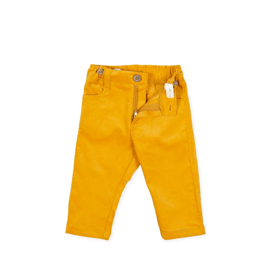 Clothes Tutto Piccolo | Tutto Piccolo 9112 Pantalon Nanopana Nanocord Trousers - Mustard