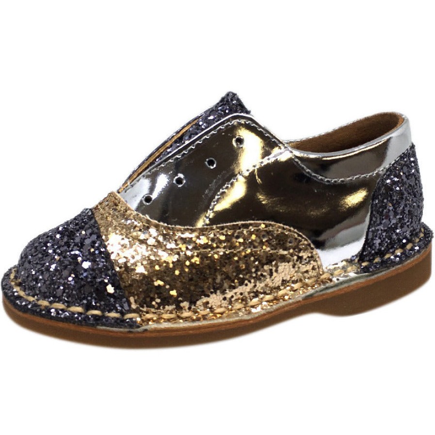 Shoes Papanatas by Eli Boy'S Casual Shoes | Papanatas By Eli Girl'S And Boy'S Glitter Multicolor Oxford Slip On Shoes