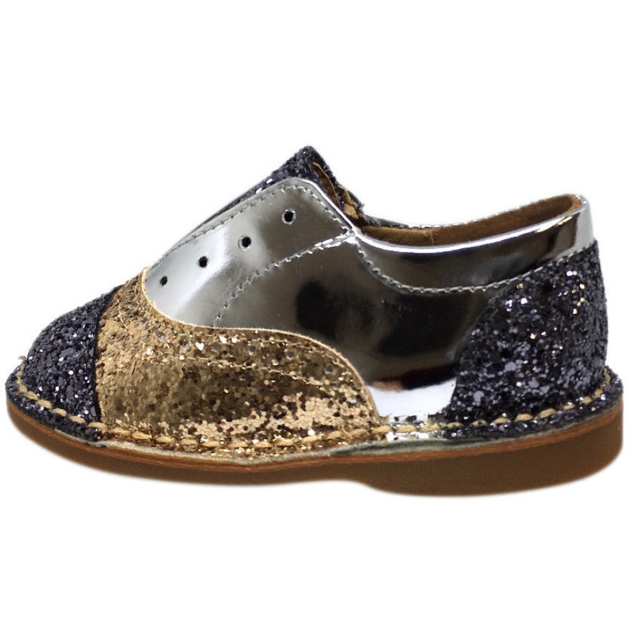 Shoes Papanatas by Eli Boy'S Casual Shoes | Papanatas By Eli Girl'S And Boy'S Glitter Multicolor Oxford Slip On Shoes