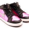 Shoes Old Soles Girl'S Casual Shoes | Old Soles Girl'S 1007 Team-Star Casual Shoes - Fuchsia Foil / Glam Argent / Black / White Black Sole