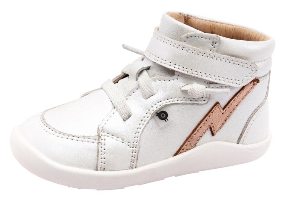 Shoes Old Soles Boy'S Casual Shoes | Old Soles Girl'S 8018 Light The Ground Sneakers - Nacardo Blanco/Copper